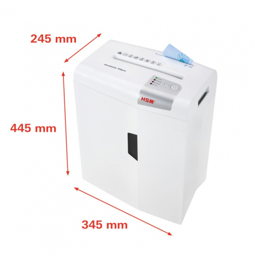 HSM shredstar X6pro document shredder, 2 x 15 mm + separate CD-cutting mechanism