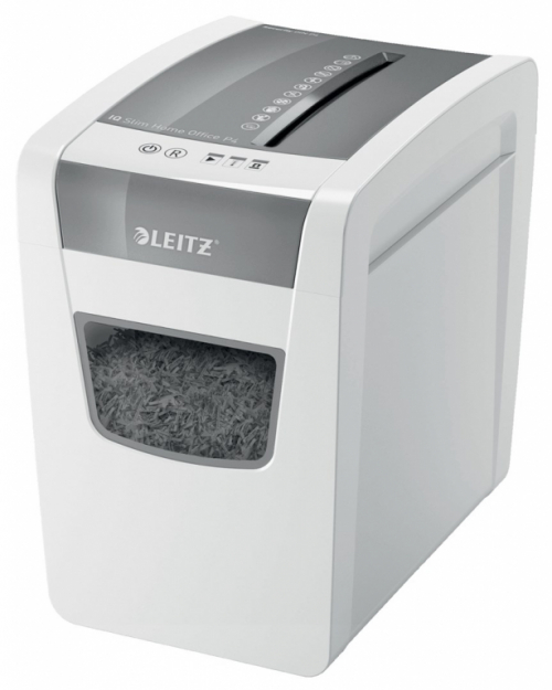 Leitz IQ Slim Office P-4 paper shredder Cross shredding 22 cm White