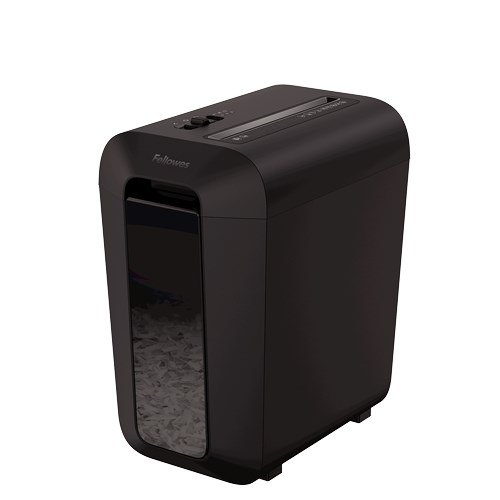 Fellowes LX65 paper shredder Cross shredding 4 cm Black