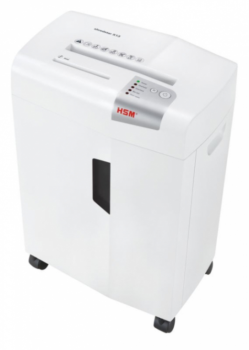 HSM shredstar X13 document shredder, 4 x 37 mm + separate CD-cutting mechanism