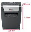Rexel Shredder Momentum X308, 8 sheets, P-3, 15 l basket, black