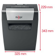 Rexel Momentum X406 paper shredder Particle-cut shredding Blue, Grey