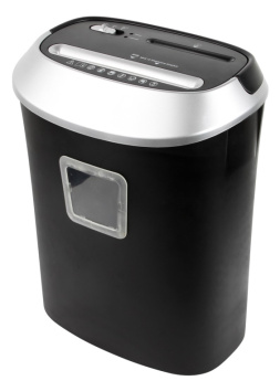 Shredder Activejet ASH-1201D, P-3, 25 l, 5x38 mm shreds, black and silver.