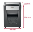 Rexel Momentum M515 paper shredder Micro-cut shredding 1.5 cm Black