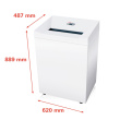 HSM Pure 740 shredder, 145 l, 5,8 mm