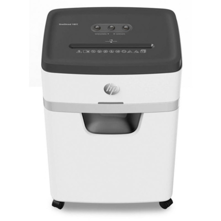 HP ONESHRED 18CC shredder, cut-offs, P-4, 18 cards, 25l, light grey HP ONESHRED 18CC shredder, cut-offs, P-4, 18 cards, 25l, light grey
