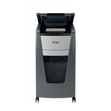 Rexel | Optimum AutoFeed+ 225X Automatic Cross Cut Paper Shredder P4 | Must | 60 L | Paper shredding | Credit cards shredding | 55 dB | Automatic Cross Cut Rexel | Optimum AutoFeed+ 225X Automatic Cross Cut Paper Shredder P4 | Must | 60 L | Paper shredding | Credit cards shredding | 55 dB | Automatic Cross Cut