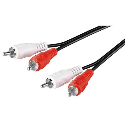 Goobay | Stereo RCA cable 2x RCA | 50030 | 2 RCA male (audio left/right) | 2 RCA male (audio left/right)