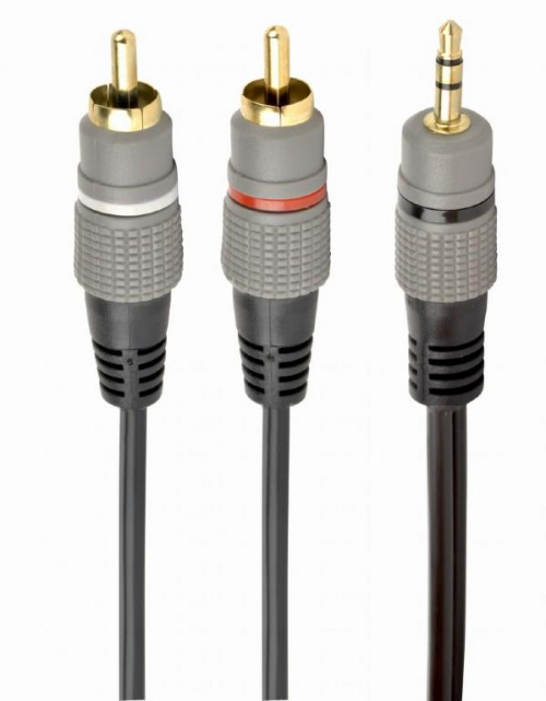 CABLE AUDIO 3.5MM TO 2RCA 1.5M/GOLD CCA-352-1.5M GEMBIRD