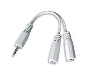 CABLE AUDIO SPLITTER 3.5MM/10CM WHITE CCA-415W GEMBIRD