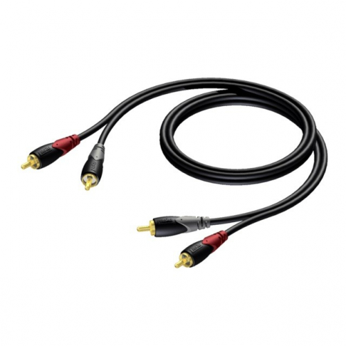 PROCAB CABLE 2X RCA/CINCH MALE -2X RCA/CINCH MALE 0,5