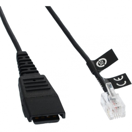 Jabra Kabelunterteil QD auf RJ10 (Siemens. Snom. 2m. spiral)