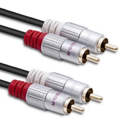 Qoltec Cable 2xRCA male 2xRCA male 789339