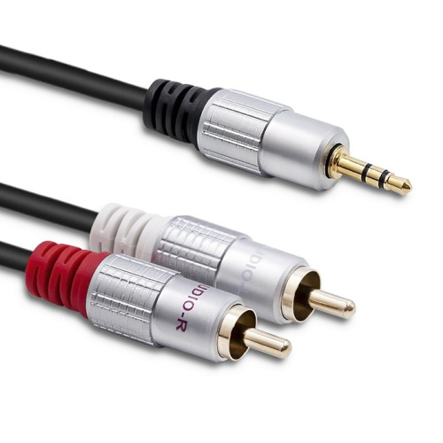 Qoltec Cable 2xRCA Mini Jack 3.5mm 789341