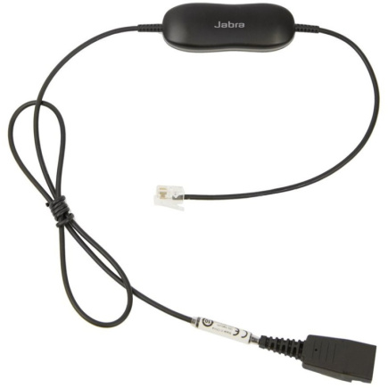 JABRA Smart Cord QD to RJ9 straight with 8-position switch configurator for Avaya one-X Telephone system for 96XX Series