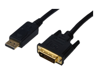ASSMANN DisplayPort adapter cable DP - DVI (24+1) M/M 2.0m w/interlock DP 1.1a compatible