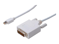 ASSMANN DisplayPort adapter cable mini DP - DVI(24+1) M/M 2.0m DP 1.1a compatible CE wh