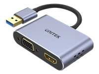 UNITEK V1304A Adapter USB-A- HDMI VGA FULL HD