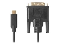 LANBERG Cable USB-C M ->DVI-D 24+1 M 0.5m black