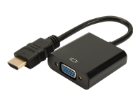 DIGITUS converter HDMI to VGA HDMI A plug to VGA connector 3,5mm audio jack black