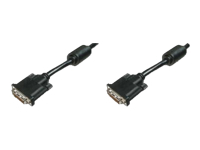 ASSMANN DVI connection cable DVI(24+1) 2x ferrit M/M 10.0m DVI-D Dual Link bl