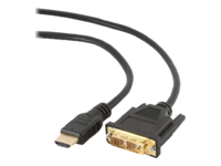 GEMBIRD CC-HDMI-DVI-10 Gembird HDMI to DVI male-male cable with gold-plated connectors, 3m, bulk pack