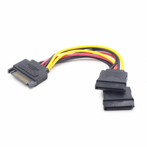 GEMBIRD CC-SATAM2F-01 - Power splitter - SATA power (F) to SATA power (M) - 15 cm