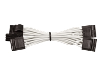 CORSAIR Professional Individually Sleeved Peripheral Power Molex-style cable 4 connectors Generation 3 WHITE