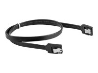 Lanberg - SATA cable - Serial ATA 150/300/600 - SATA (F) latched to SATA (F) latched - 30 cm - black 