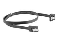 LANBERG CA-SASA-13CU-0050-BK Lanberg cable SATA DATA II (6GB/S) F/F 50cm METAL CLIPS ANGLED Black