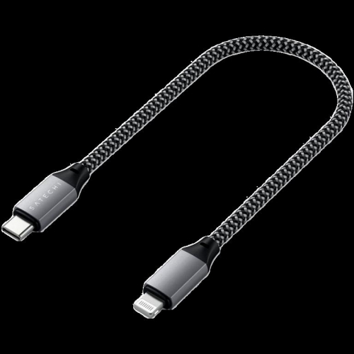 SATECHI Type C to MFI Cable 10 inch- Space Gray