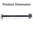 10Gtek PCIe 3.0 Extension Riser Cable, X1 to X1, M to F, 180° to 180°, Cable Length 20 cm