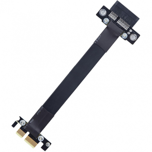 10Gtek PCIe 3.0 Extension Riser Cable, X1 to X1, M to F, 180° to 180°, Cable Length 20 cm