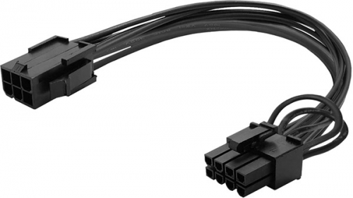 savio ak-49 power cable - 6 pin 8 pin 6 2 pci express - 15cm - black 