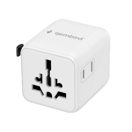 POWER ADAPTER TRAVEL/Белый TPA-INT-01-W GEMBIRD