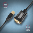 AXAGON ADS-1PQN Adapter FTDI USB 2.0 > RS-232 serial