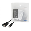 LogiLink USB adapter to DB9 port, Черный, 1.5m