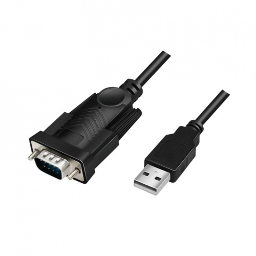 LogiLink USB adapter to DB9 port, Черный, 1.5m