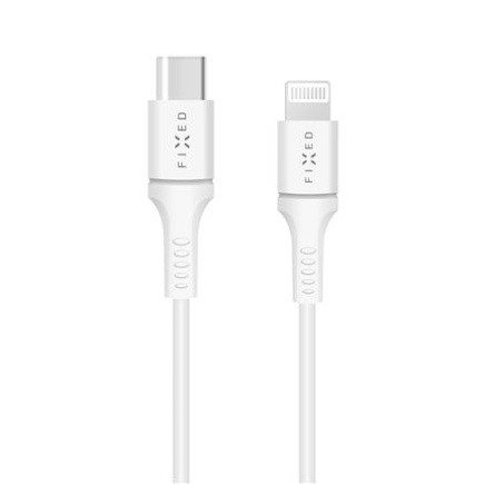 Fixed | Data And Charging Cable With USB/lightning Connectors and PD support | White FIXD-CL-WH