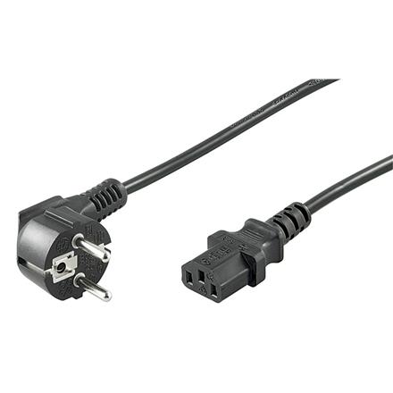 Goobay | Cold-device connection cord, angled | Black 68604