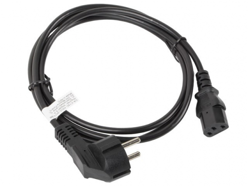 Lanberg - Power cable - CEI 23-16/VII / CEE 7/3 to power IEC 60320 C13 - 10 A - 1.8 m - black 