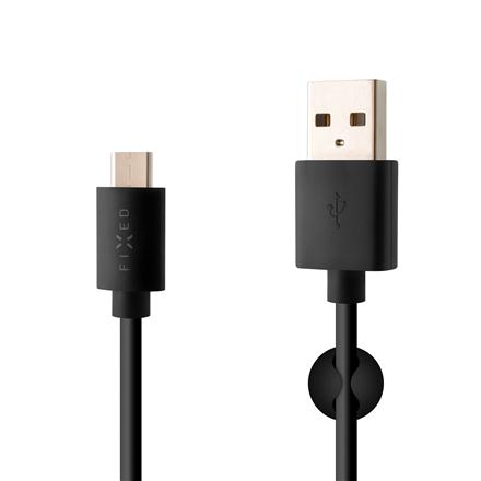 Fixed | Data And Charging Cable With USB/USB-C Connectors | Black FIXD-UC2M-BK