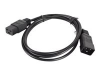 LANBERG CA-C19E-10CC-0018-BK Lanberg extension power cable C19-> C20 server 1.8m