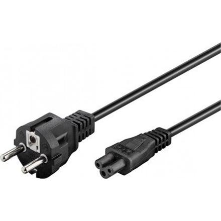 Goobay | Power supply cord (safety plug) | 93586 | Black Safety plug (type F, CEE 7/7) | Device socket C5 93586