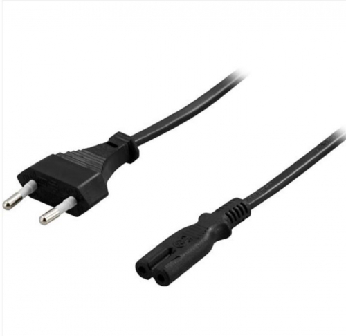 Deltaco DEL-109AA power cable Black 1 m CEE7/16 C7 coupler