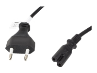 LANBERG CEE 7/16 IEC 320 C7 euro radio power cord 3m VDE black