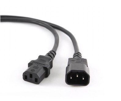 Gembird PC-189-VDE power cable Black 1.8 m C14 coupler