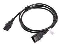 LANBERG CA-C13E-11CC-0018-BK Lanberg extension power cable C13-> C14 1.8m VDE