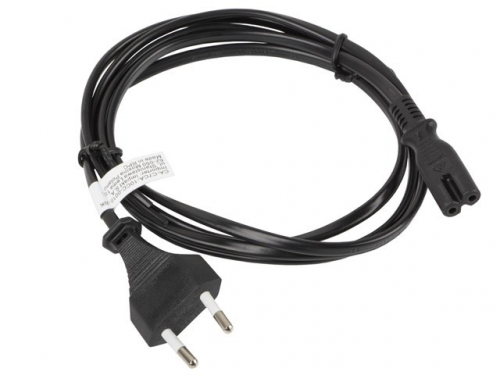 Lanberg CA-C7CA-10CC-0018-BK power cable Black 1.8 m C7 coupler CEE7/16