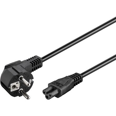 Goobay | Power supply cord (CEE/7/7 to mickey), angled | 68004 | Black 68004